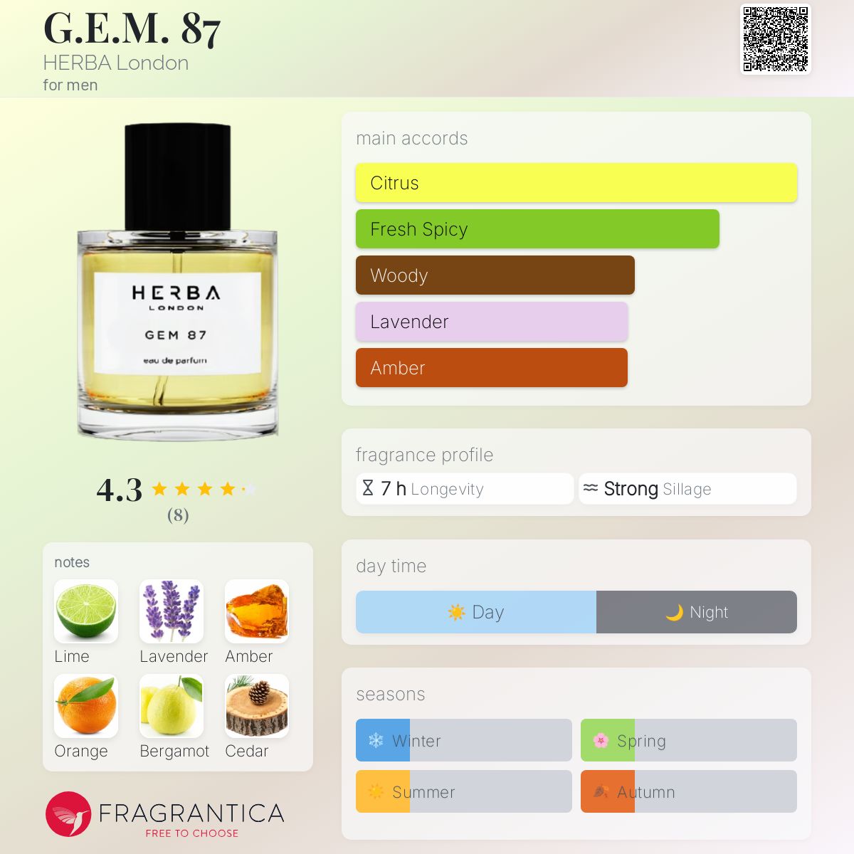 تصویر عطر جی ای ام هشتاد و هفت هربا لندن
