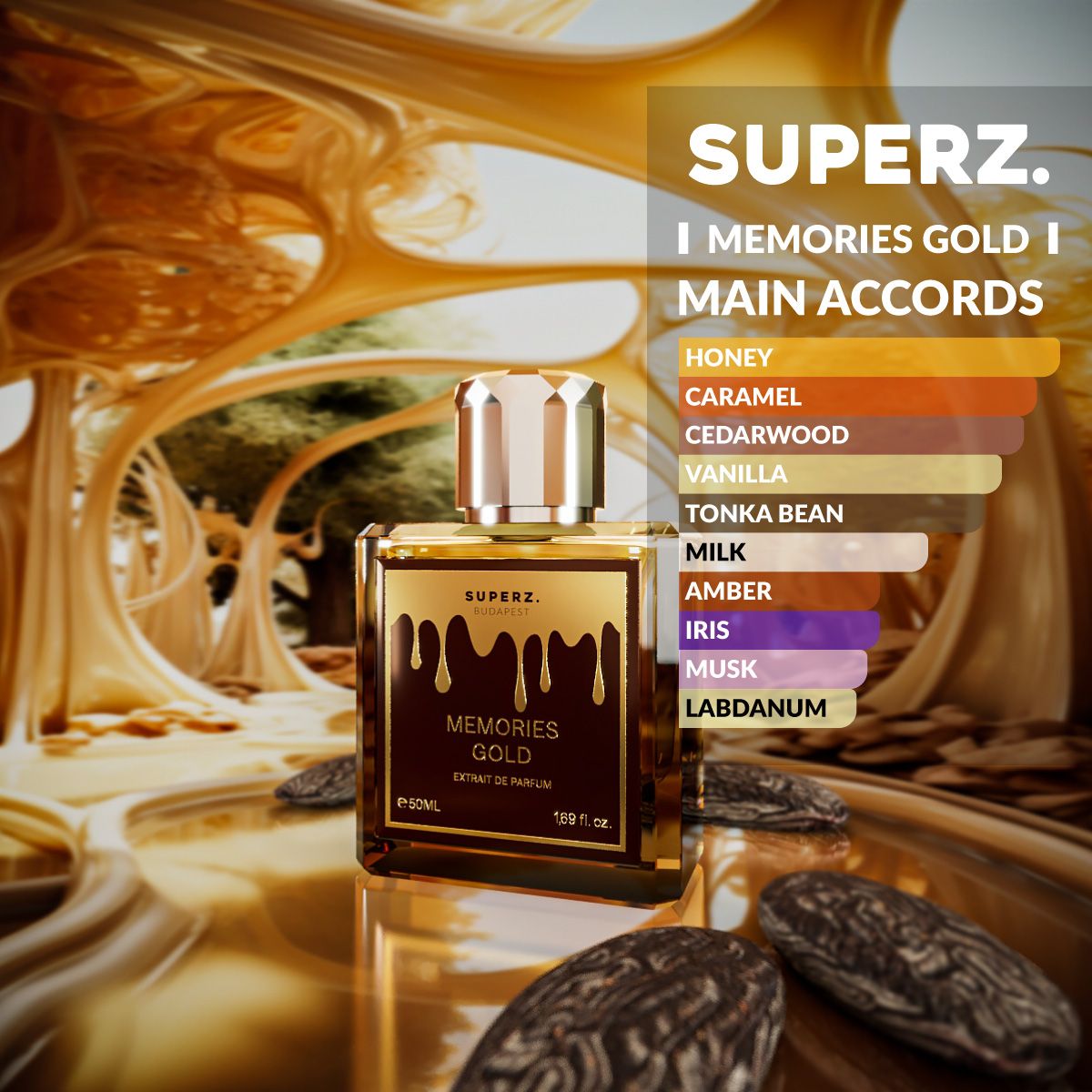 تصویر عطر مموریز گلد سوپرز