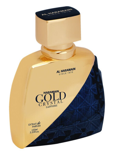 عطر ادکلن حرامین گلد کریستال سفایر الحرمین پرفیومز - Haramain Gold Crystal Sapphire Al Haramain Perfumes - بررسی، قیمت و خرید