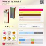 عطر ادکلن وومن بای آرسنال ژیل کانتول - Woman By Arsenal Gilles Cantuel - بررسی، قیمت و خرید