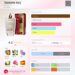 عطر ادکلن آمورو ششصد و پانزده دزینتارس - Amuro 615 Dzintars - بررسی، قیمت و خرید