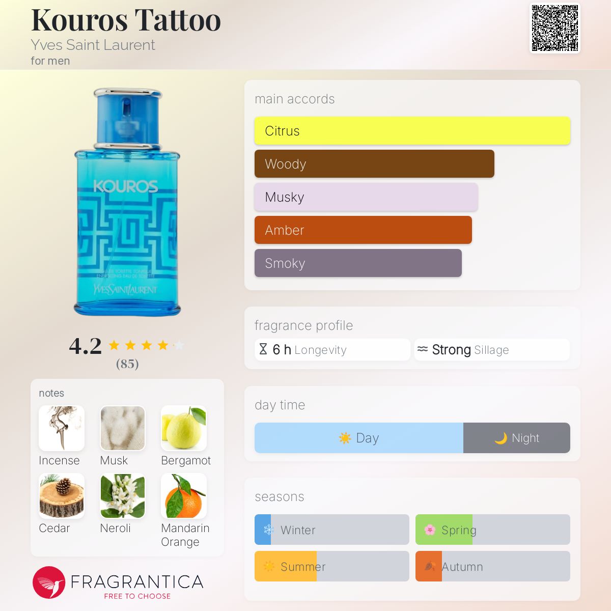 عطر ادکلن کورو تتو ایو سن لورن - Kouros Tattoo Yves Saint Laurent - بررسی، قیمت و خرید