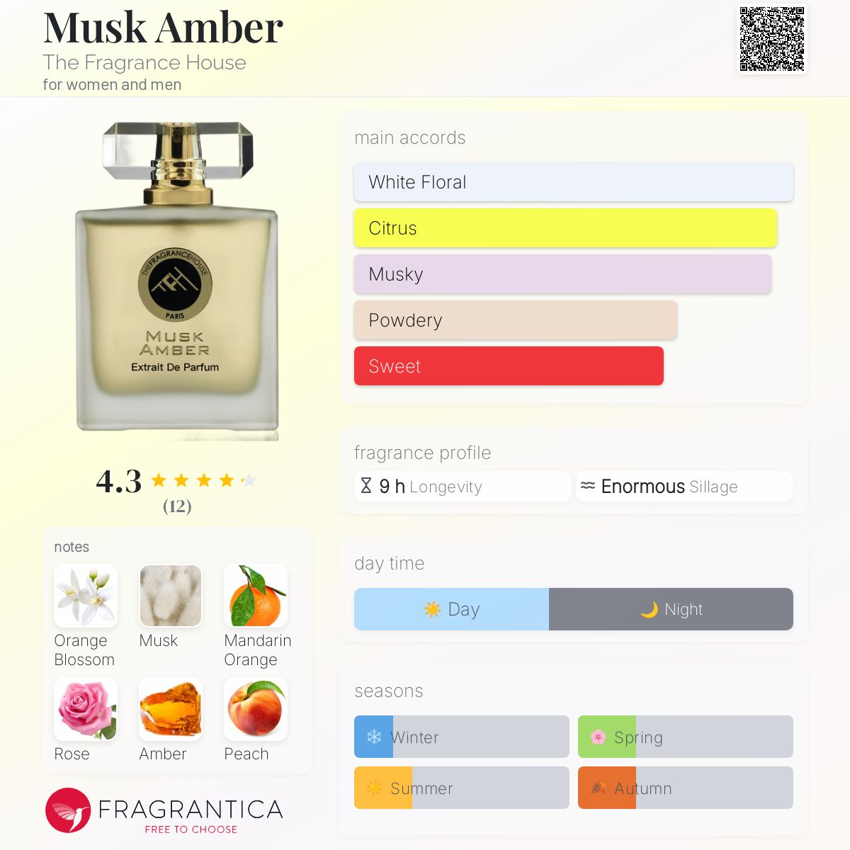 عطر ادکلن مشک عنبر دی فرگرَنس هَوْس - Musk Amber The Fragrance House - بررسی، قیمت و خرید