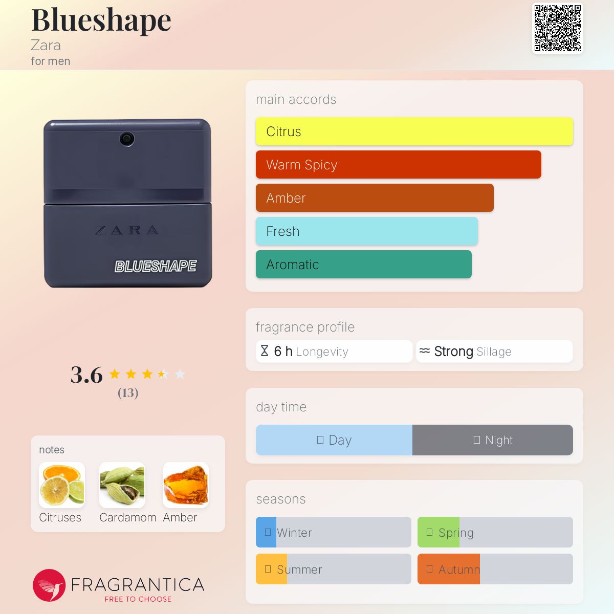 عطر ادکلن بلوشیپ زارا - Blueshape Zara - بررسی، قیمت و خرید