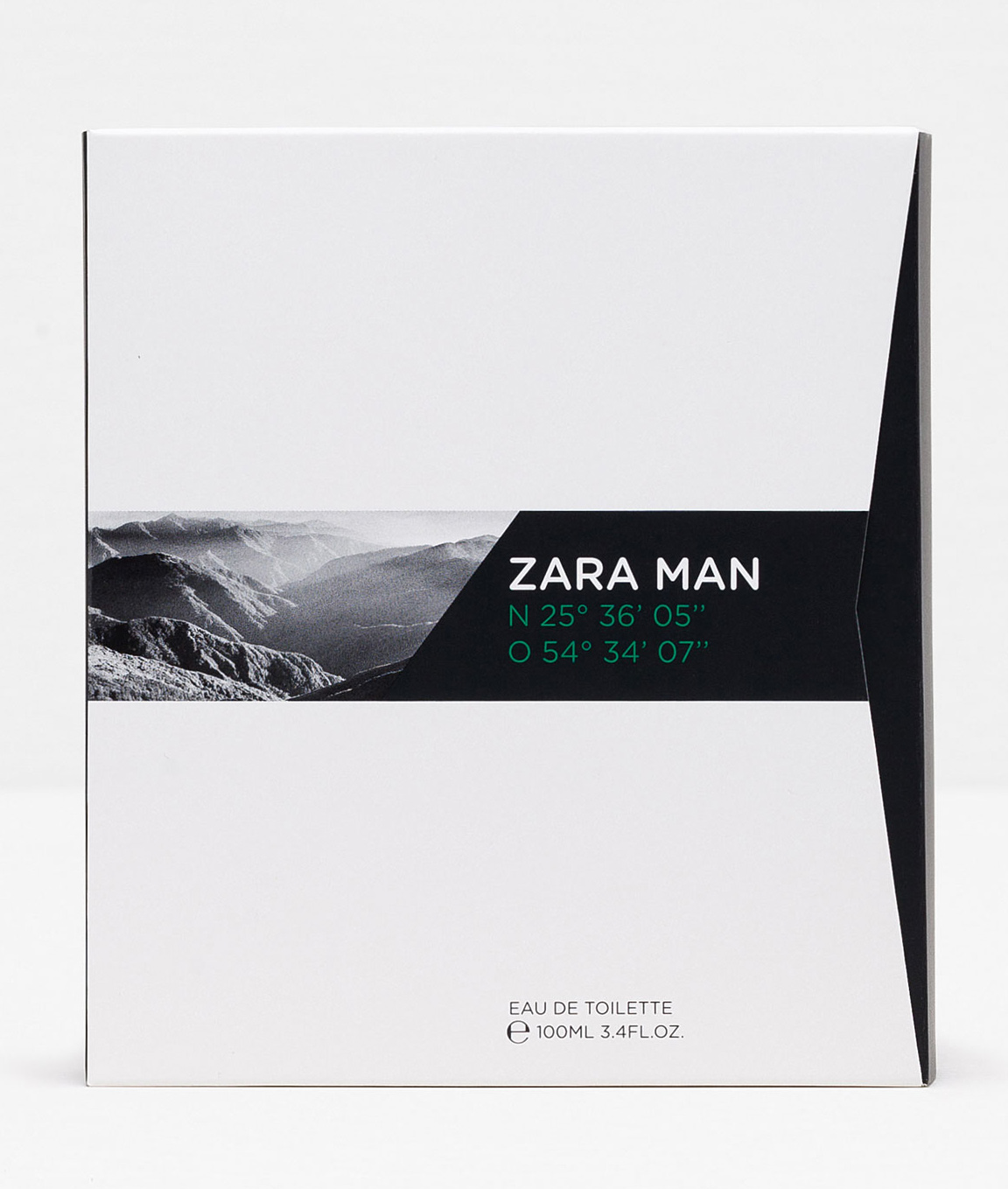 عطر ادکلن زارا من ان ۲۵ ۳۶ ۰۵ او ۵۴ ۳۴ ۰۷ زارا - Zara Man N 25º 36' 05'' O 54º 34' 07'' Zara - بررسی، قیمت و خرید