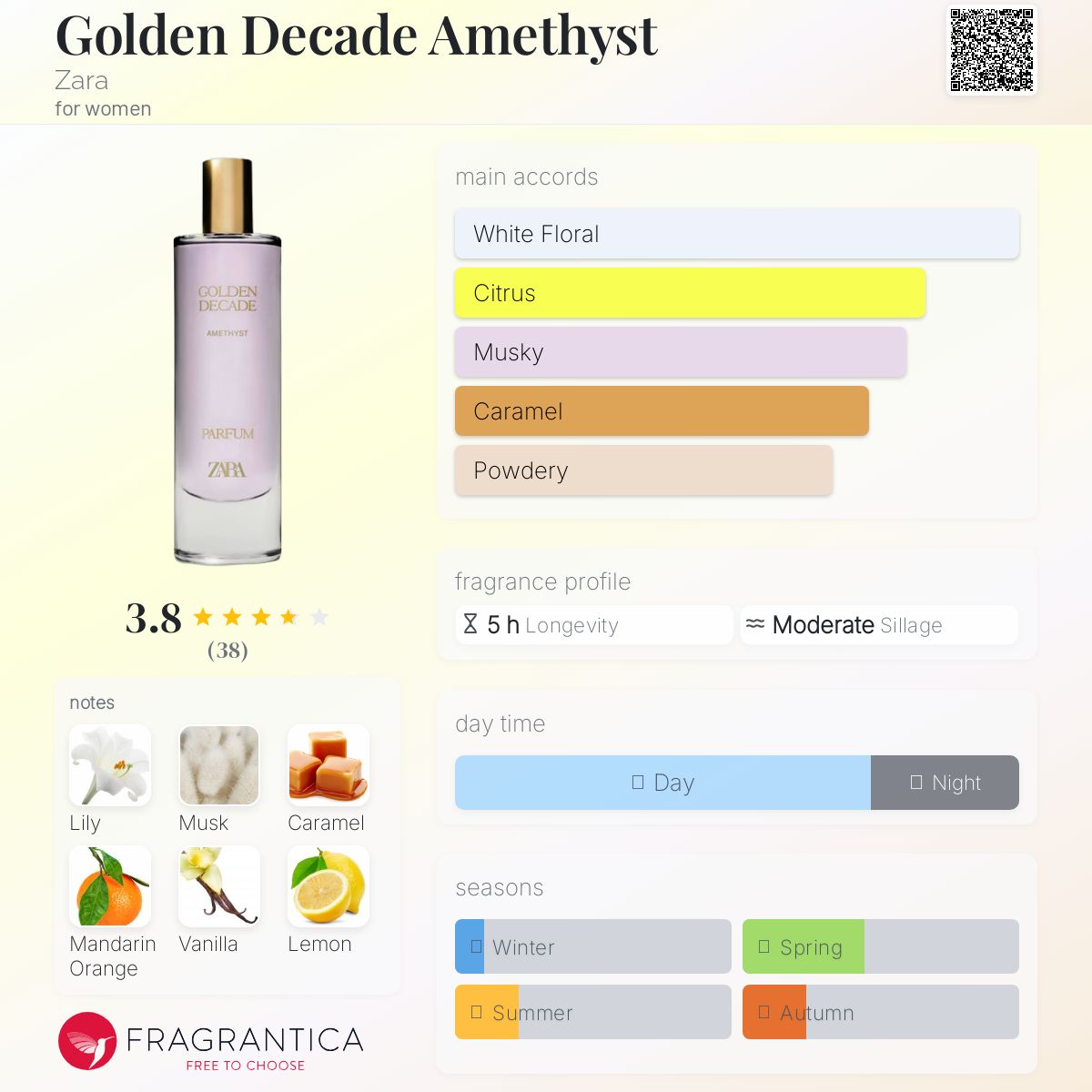 عطر ادکلن گلدن دکید آمیتیست زارا - Golden Decade Amethyst Zara - بررسی، قیمت و خرید