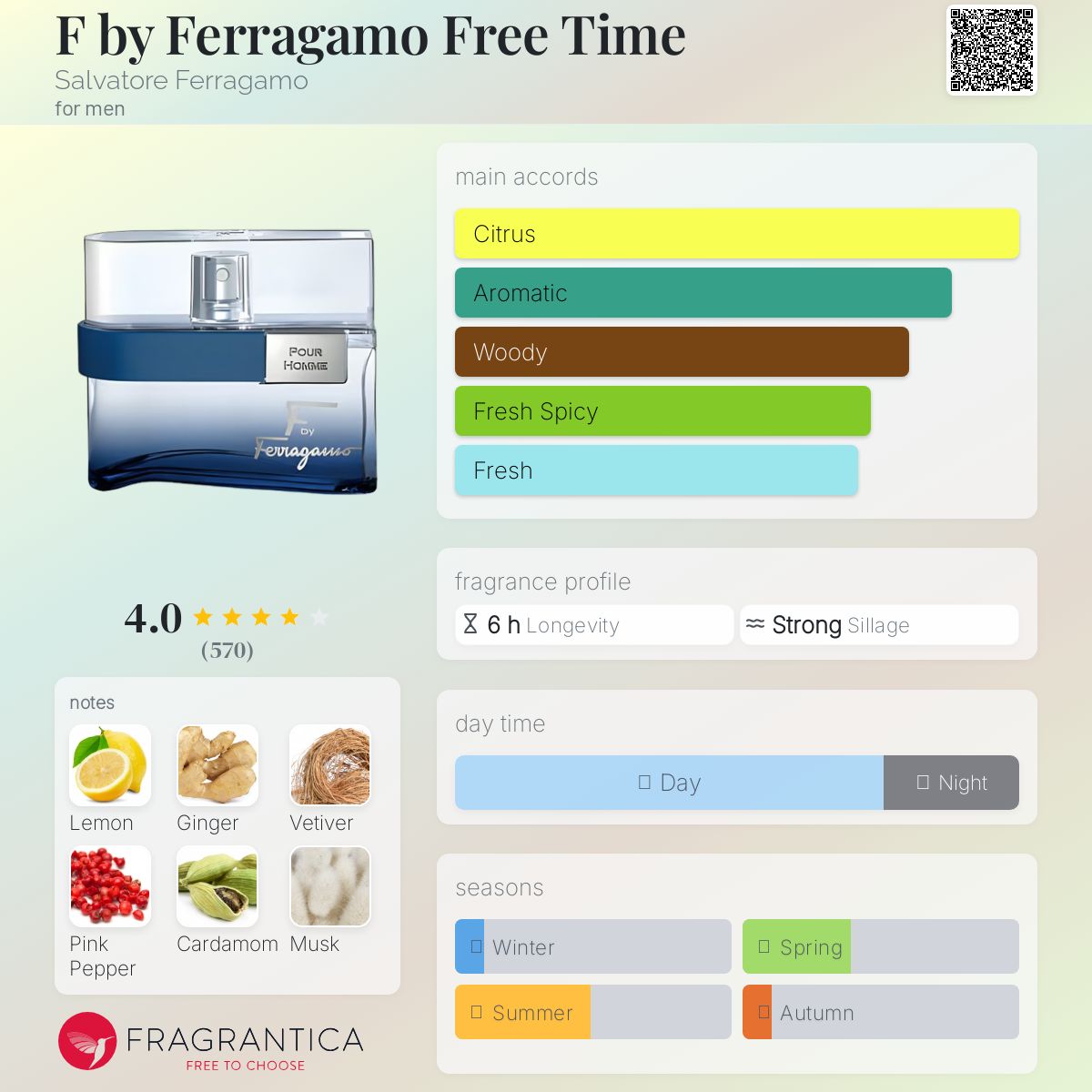 عطر ادکلن اف بای فراگامو فری تایم سالواتوره فراگامو - F by Ferragamo Free Time Salvatore Ferragamo - بررسی، قیمت و خرید