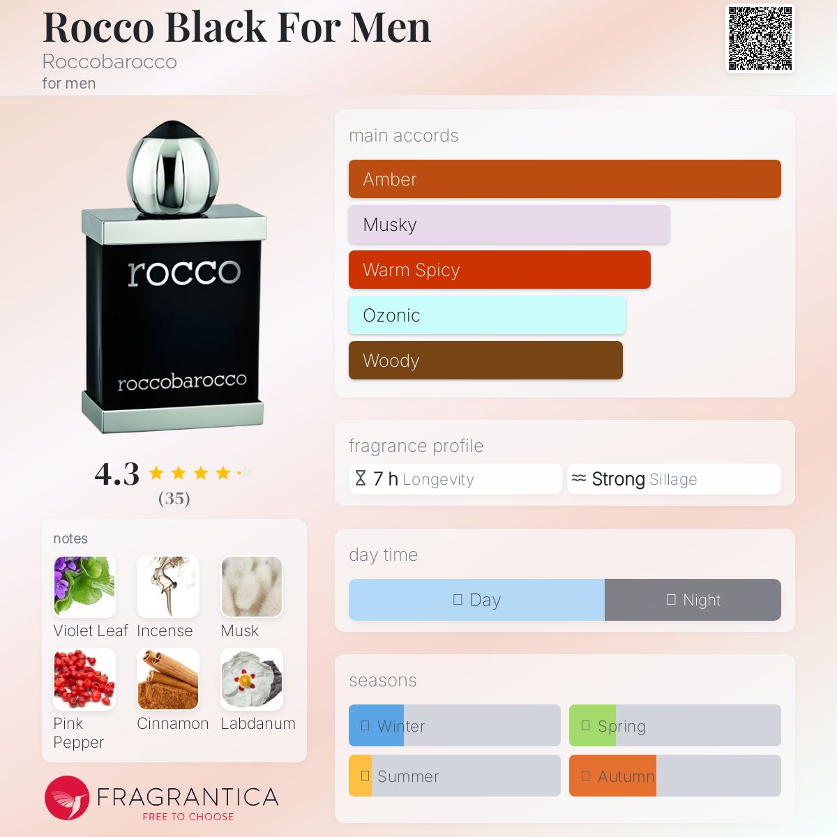 عطر ادکلن راکو بلک فور من روکوبارکو - Rocco Black For Men Roccobarocco - بررسی، قیمت و خرید