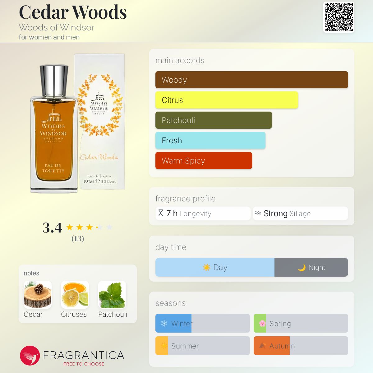 عطر ادکلن سیدر وودز وودز آو ویندزور - Cedar Woods Woods of Windsor - بررسی، قیمت و خرید