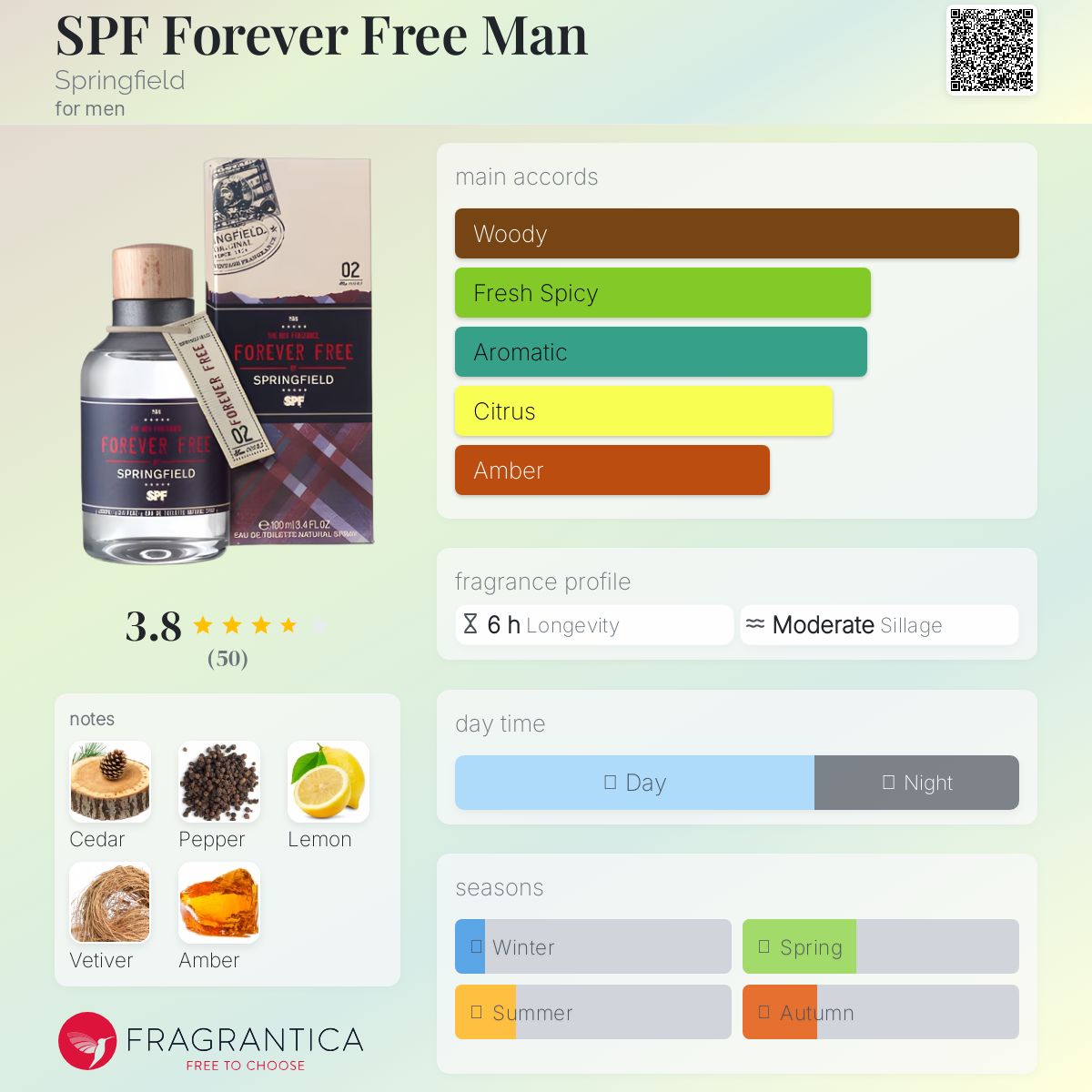 عطر ادکلن اس پی اف فوراور فری من اسپرینگفیلد - SPF Forever Free Man Springfield - بررسی، قیمت و خرید