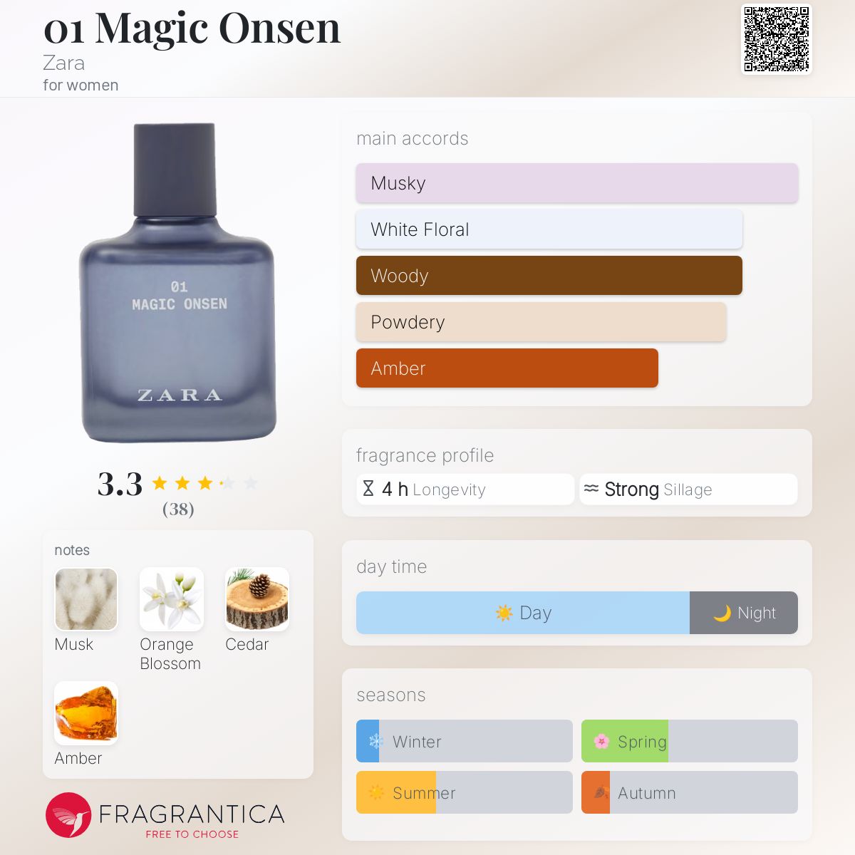 عطر ادکلن مایجیک آنسن 01 زارا - 01 Magic Onsen Zara - بررسی، قیمت و خرید