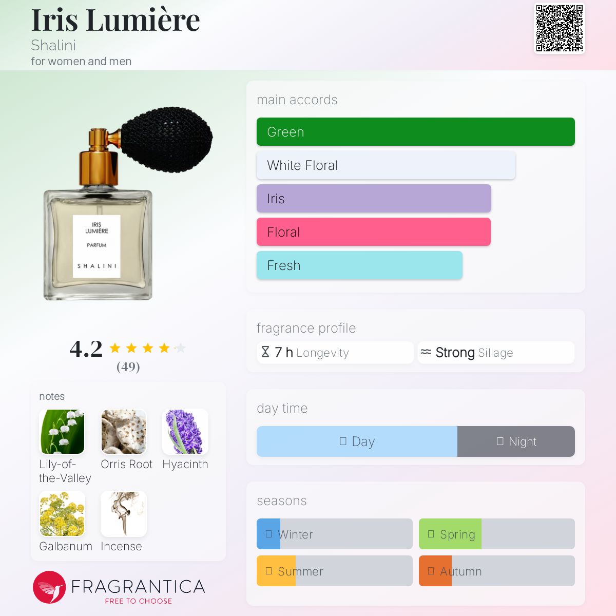 عطر ادکلن آیریس لومیر شالینی - Iris Lumière Shalini - بررسی، قیمت و خرید