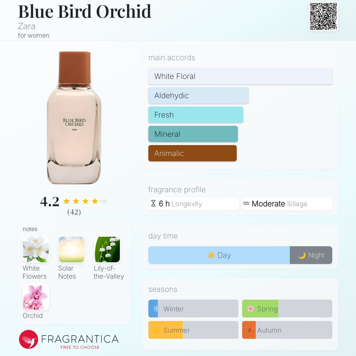 عطر ادکلن بلوبرد ارکید زارا - Blue Bird Orchid Zara - بررسی، قیمت و خرید