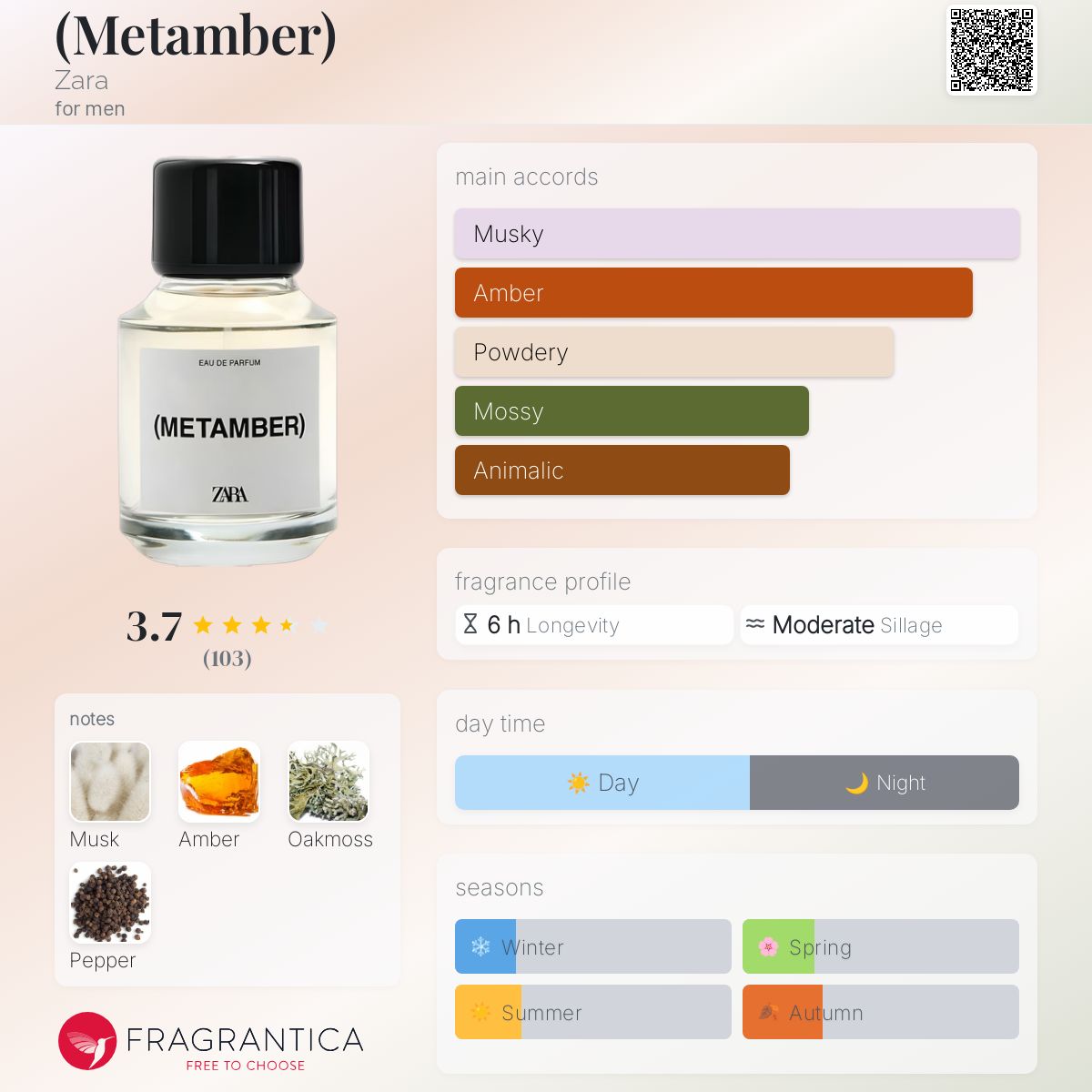 عطر ادکلن متامبر زارا - (Metamber) Zara - بررسی، قیمت و خرید