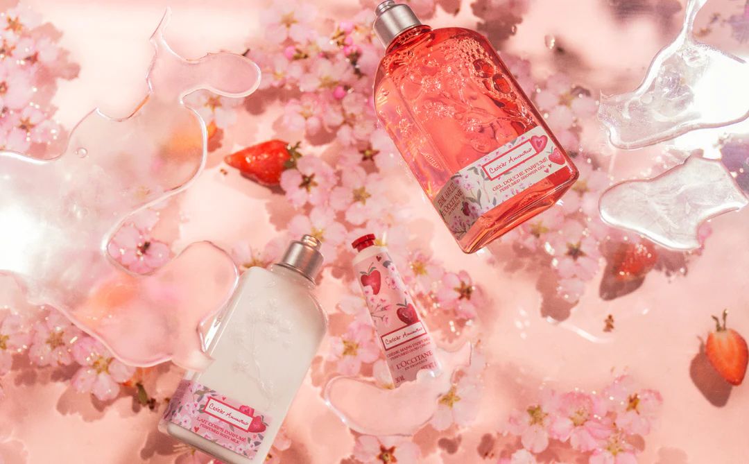 عطر ادکلن چریزیه آمورو لوکسیتان - Cerisier Amoureux (Cherry Blossom & Strawberry) L'Occitane en Provence - بررسی، قیمت و خرید