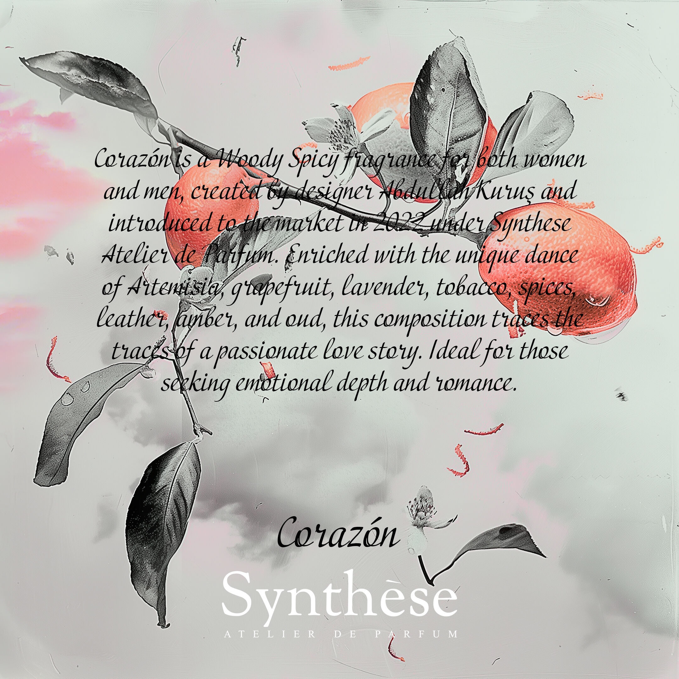 عطر ادکلن کرآسون سینتِز آتلیه د پرفیوم - Corazón Synthèse Atelier de Parfum - بررسی، قیمت و خرید