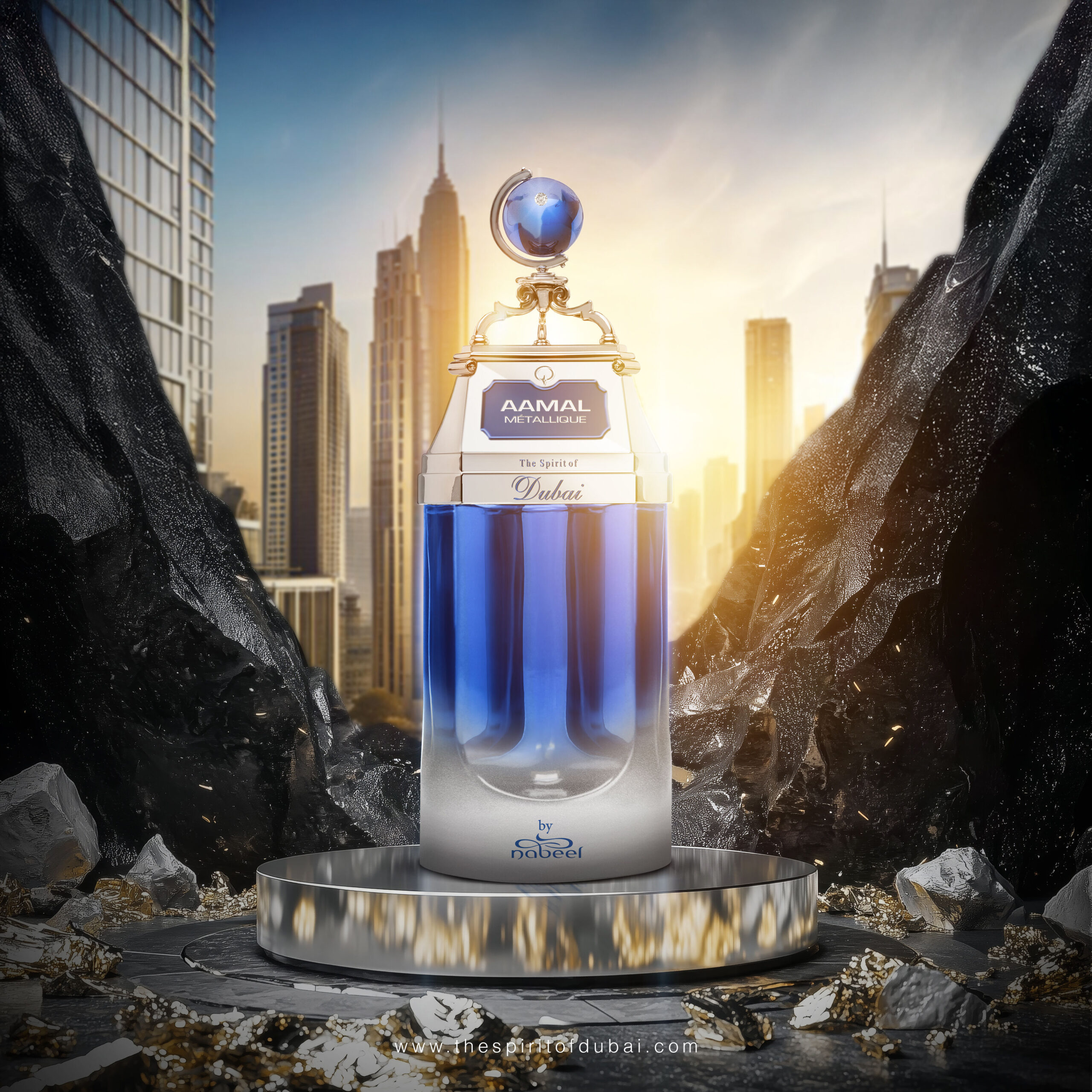 عطر ادکلن آمال متالیک دی سپیریت آو دوبای - Aamal Metallique The Spirit of Dubai - بررسی، قیمت و خرید