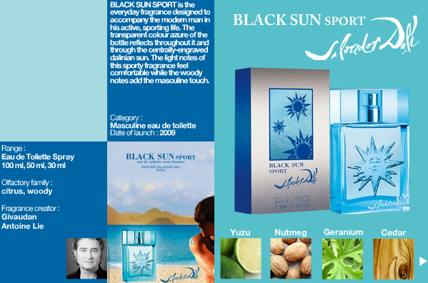 عطر ادکلن بلک سان اسپرت سالوادور دالی - Black Sun Sport Salvador Dali - بررسی، قیمت و خرید