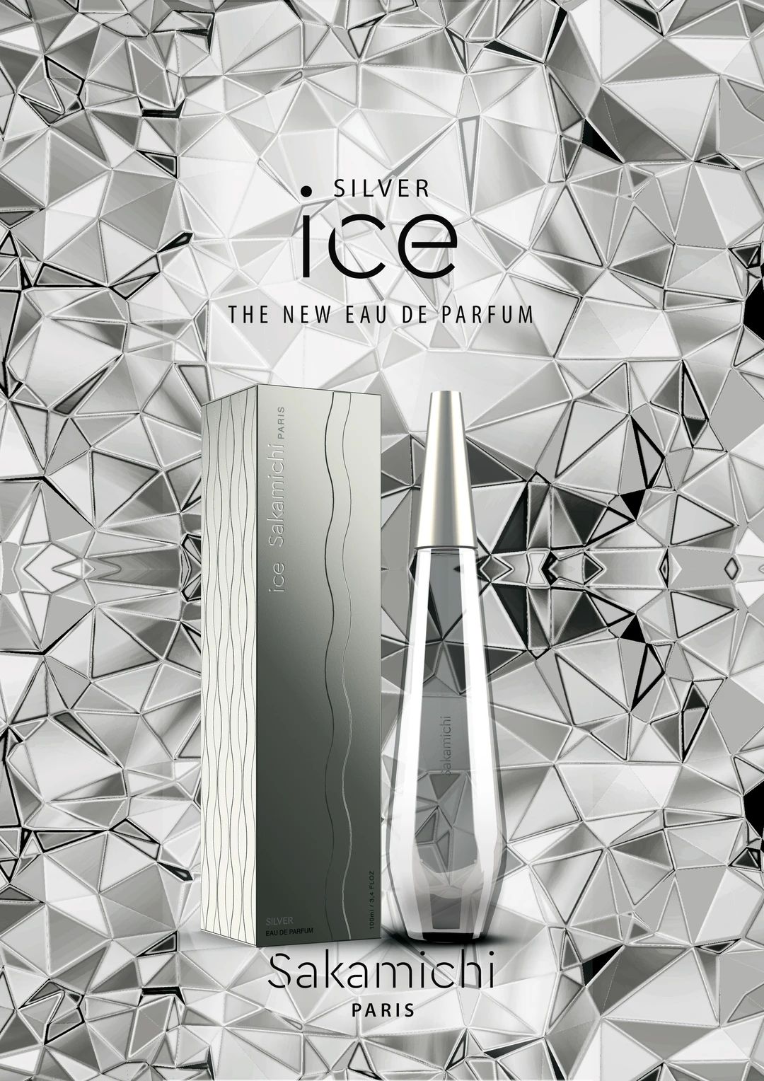 عطر ادکلن آیس بای ساکامیکی سیلور وومن ساکامیچی پرفیومز - Ice by Sakamichi Silver Woman Sakamichi Parfums - بررسی، قیمت و خرید