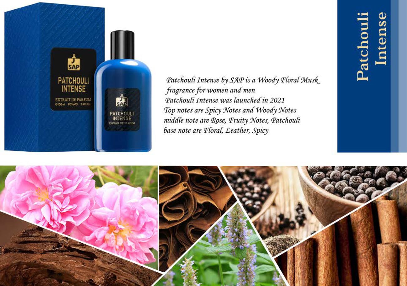 عطر ادکلن پاچولی اینتنس سَپ پَرفیوم - Patchouli Intense SAP Perfume - بررسی، قیمت و خرید