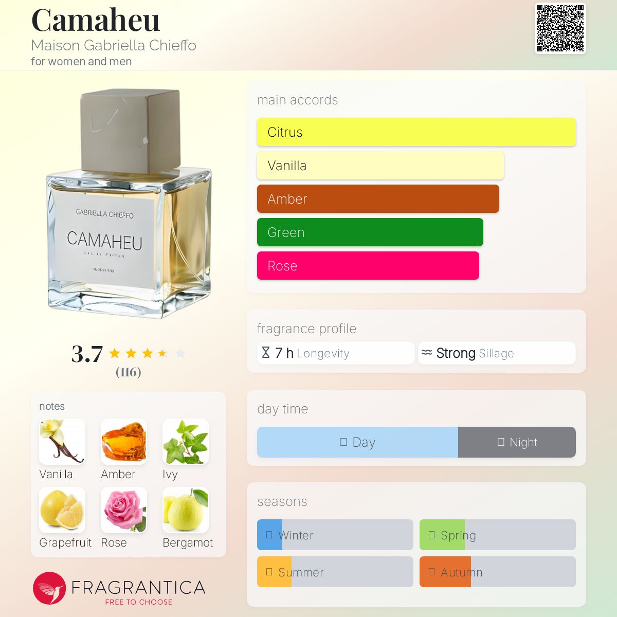 عطر ادکلن کامه‌یو میزون گابریلا کیفو - Camaheu Maison Gabriella Chieffo - بررسی، قیمت و خرید