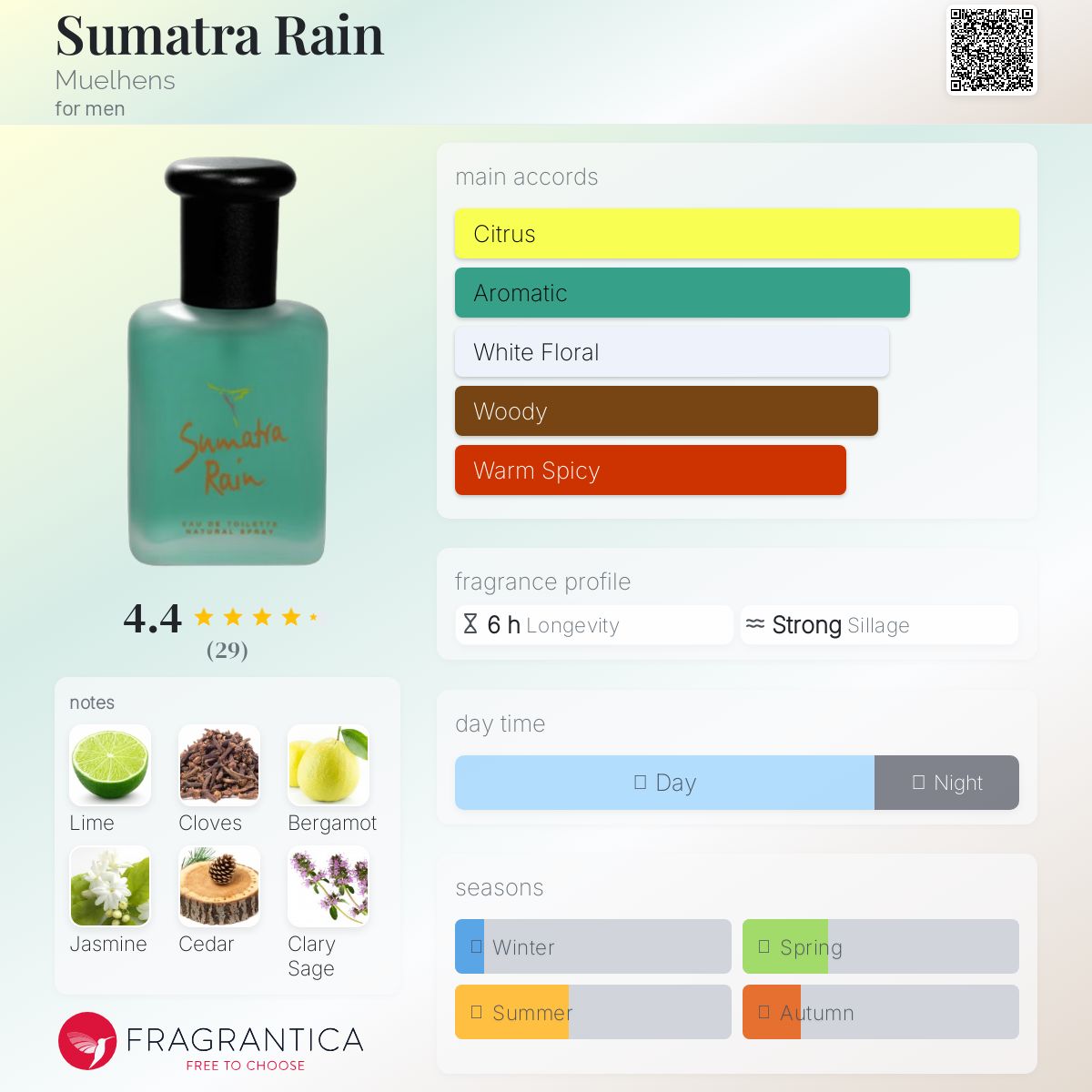 عطر ادکلن ساماترا رین مولهنس - Sumatra Rain Muelhens - بررسی، قیمت و خرید