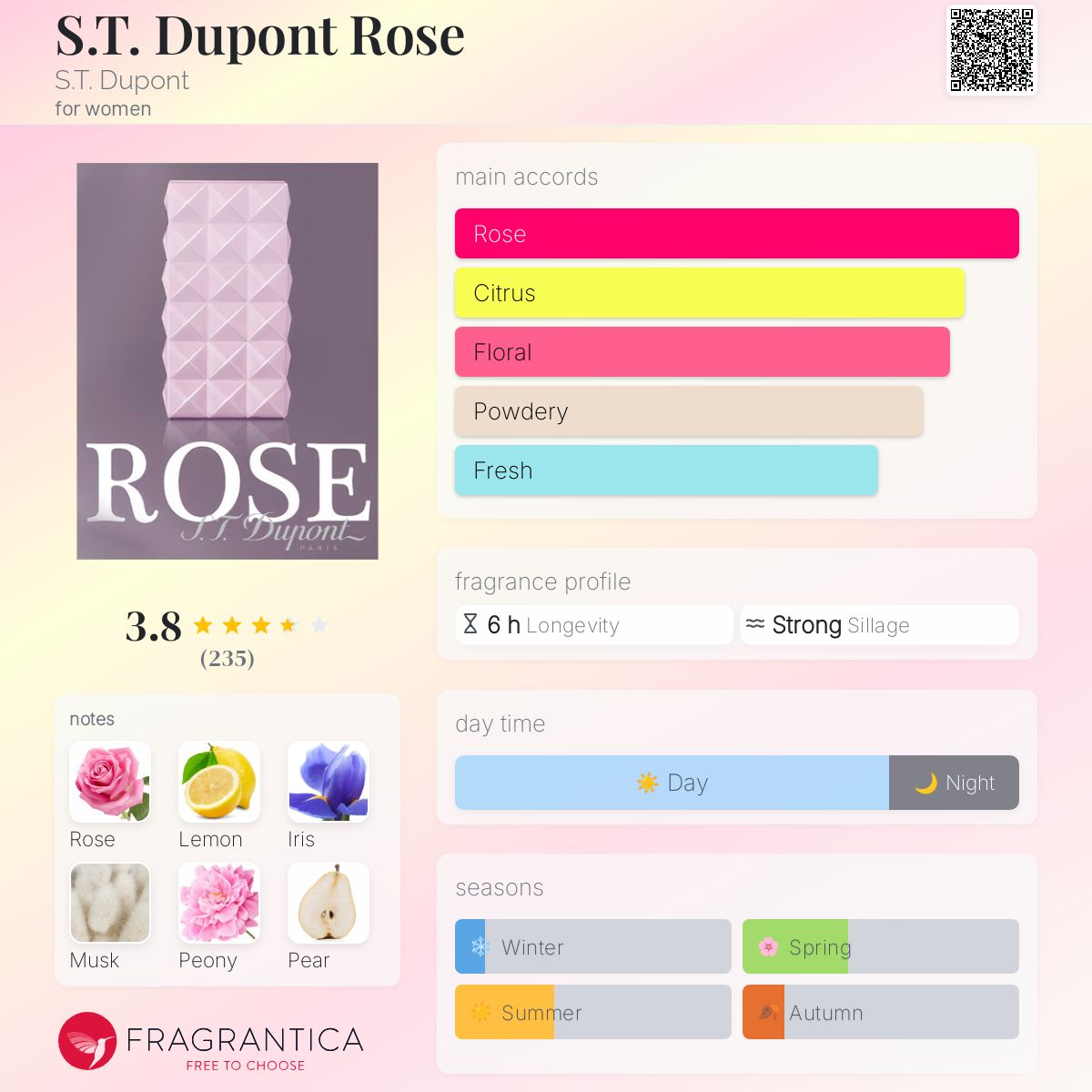 عطر ادکلن اس تی دوپونت رز اس تی دوپونت - S.T. Dupont Rose S.T. Dupont - بررسی، قیمت و خرید