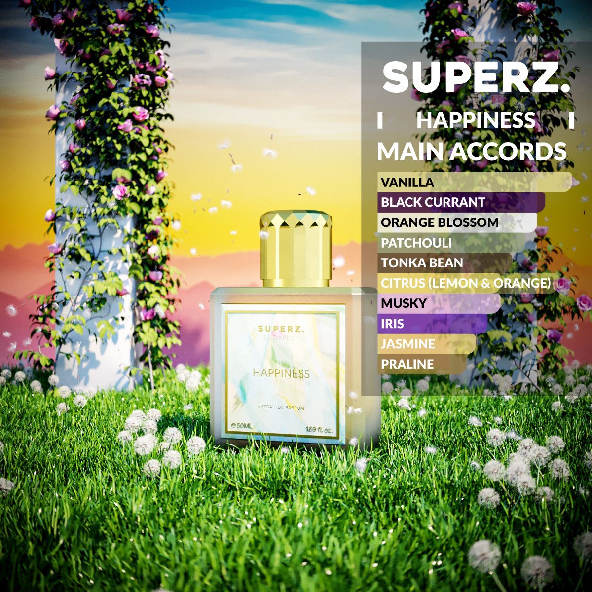 عطر ادکلن هپینس سوپرز - Happiness Superz. - بررسی، قیمت و خرید