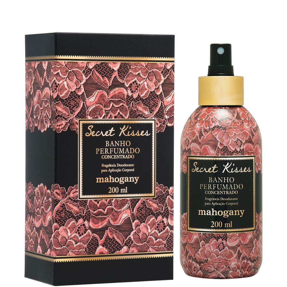 عطر ادکلن سیکرت کیسز بانه پرفیومادو ماهاگانی - Secret Kisses Banho Perfumado Mahogany - بررسی، قیمت و خرید