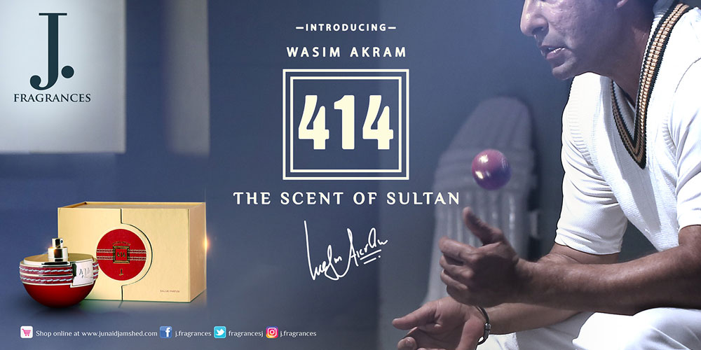 عطر ادکلن وسیم اکرم ۴۱۴ جنید جمشید - Wasim Akram 414 Junaid Jamshed - بررسی، قیمت و خرید