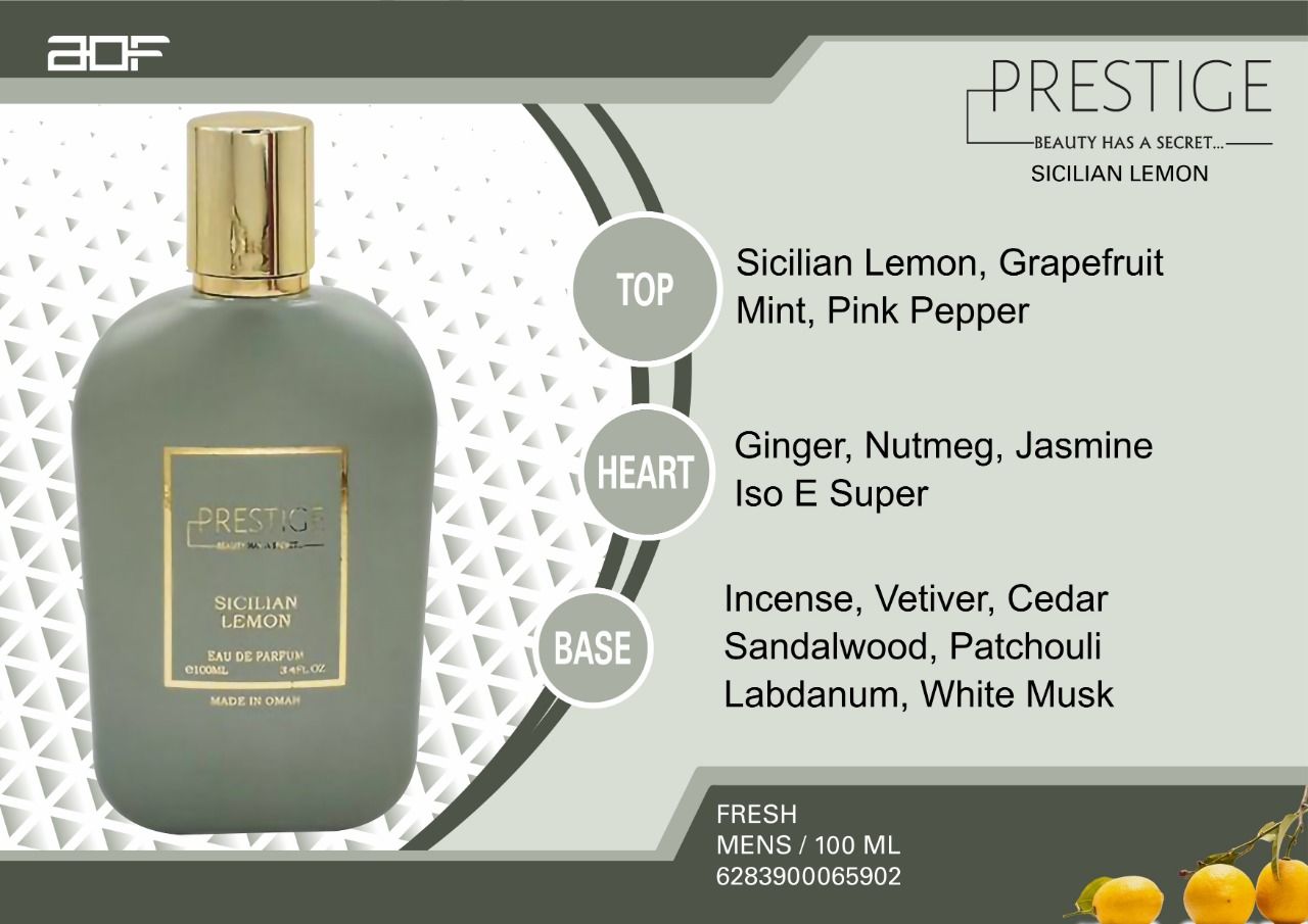 عطر ادکلن سیسیلیان لیمون پریستیژ - بیوتی هز اِ سیکرت - Sicilian Lemon Prestige - Beauty Has a Secret - بررسی، قیمت و خرید