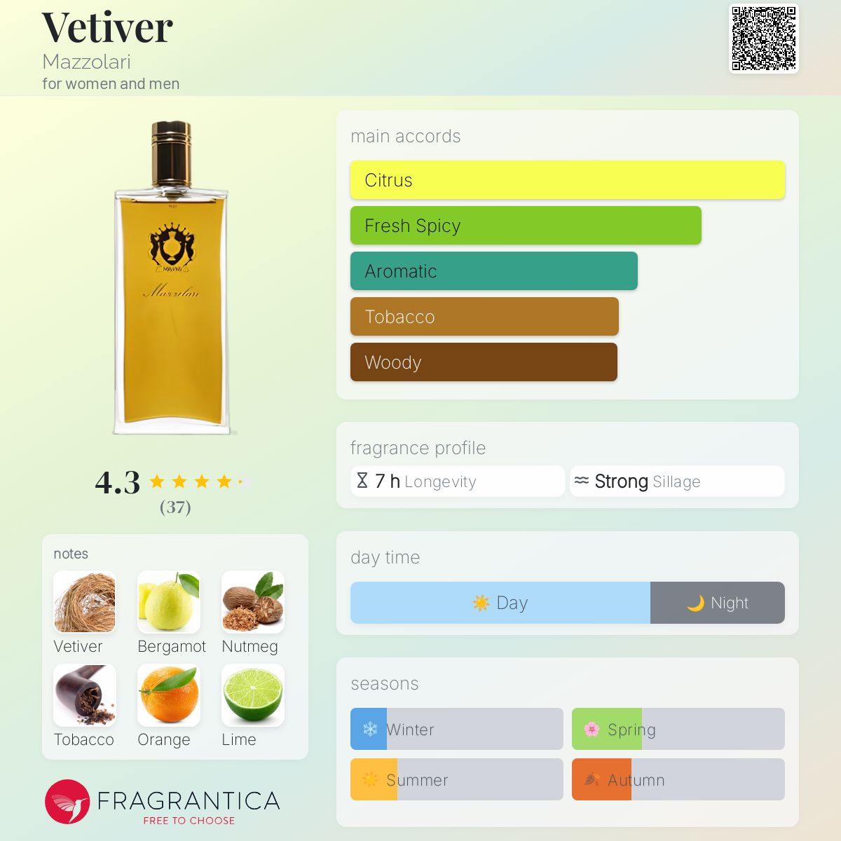 عطر ادکلن وتیور مازولاری - Vetiver Mazzolari - بررسی، قیمت و خرید