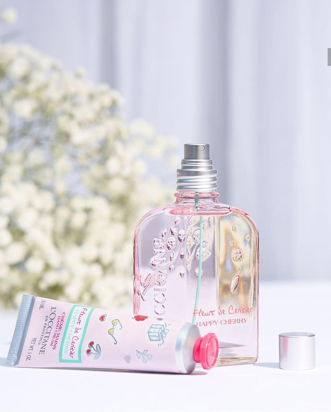 عطر ادکلن فلور دو سریزیه هپی چری او دو تویلت لوکسی تان آن پروونس - Fleurs de Cerisier Happy Cherry Eau De Toilette L'Occitane en Provence - بررسی، قیمت و خرید