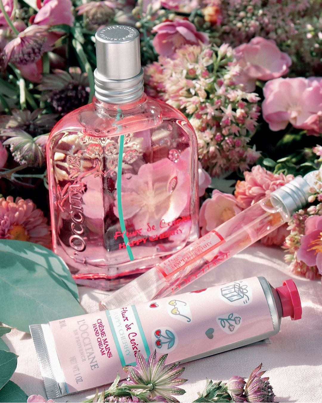 عطر ادکلن فلور دو سریزیه هپی چری او دو تویلت لوکسی تان آن پروونس - Fleurs de Cerisier Happy Cherry Eau De Toilette L'Occitane en Provence - بررسی، قیمت و خرید