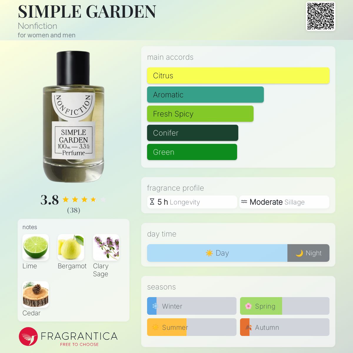 عطر ادکلن سیمپل گاردن نان فیکشن - SIMPLE GARDEN Nonfiction - بررسی، قیمت و خرید