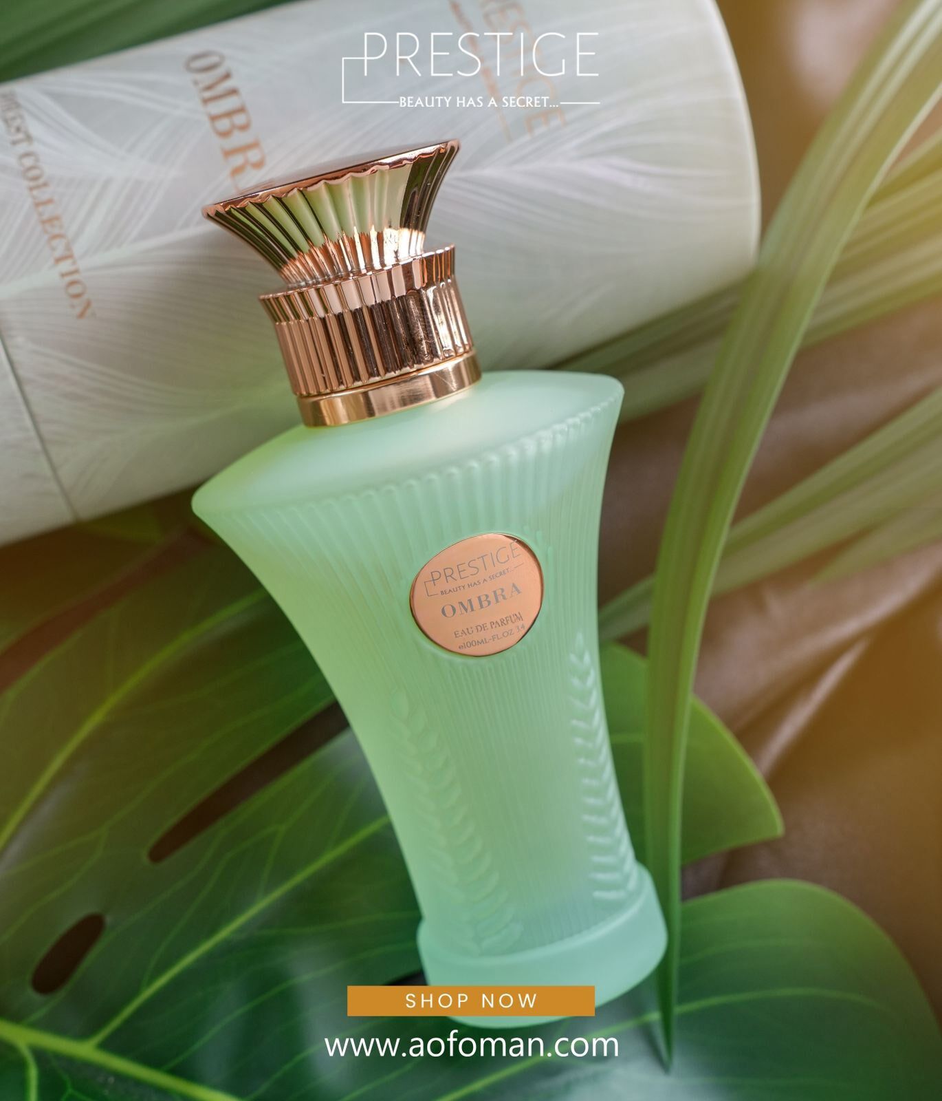 عطر ادکلن آمبرا پرس تیژ - بیوتی هز ا سکرت - Ombra Prestige - Beauty Has a Secret - بررسی، قیمت و خرید
