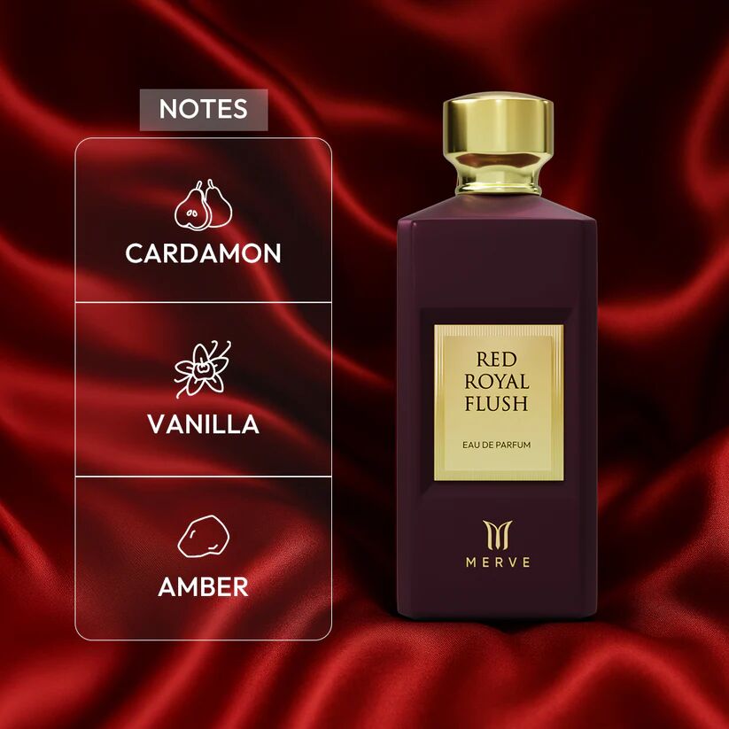 عطر ادکلن رد رویال فلاش مرو پرفیومز - Red Royal Flush Merve Perfumes - بررسی، قیمت و خرید