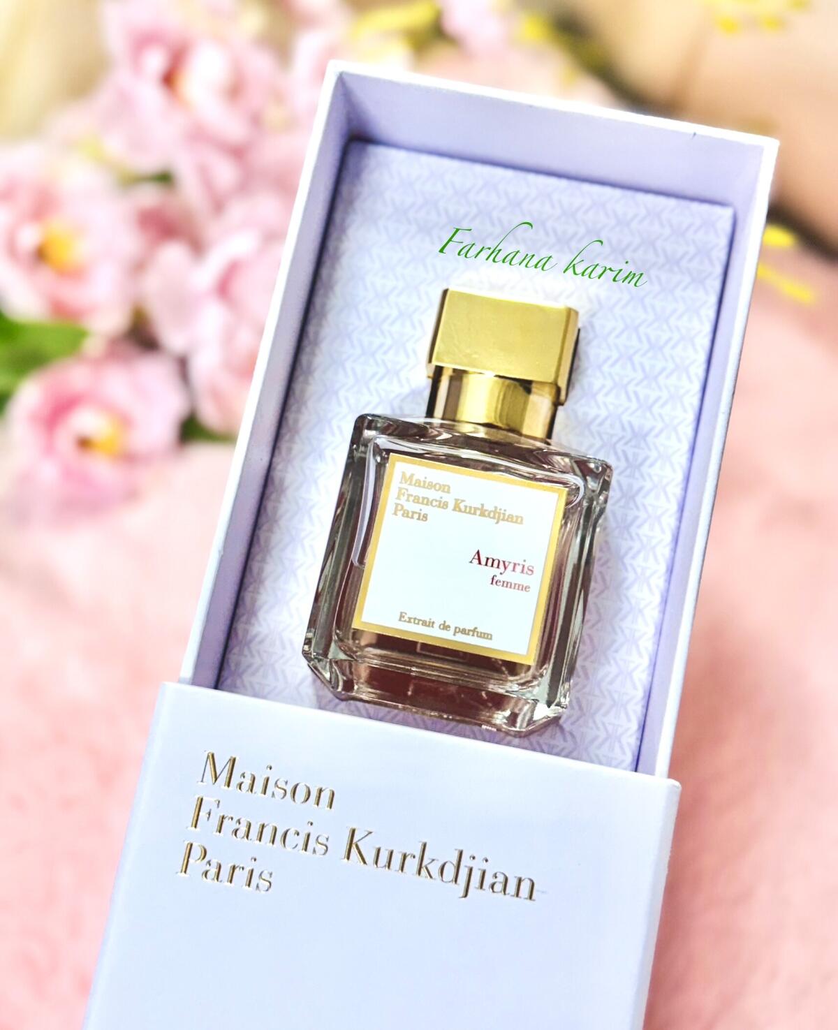 عطر ادکلن امیریس فم اکستریت د پغفم میسون فرانسیس کورکجان - Amyris Femme Extrait de Parfum Maison Francis Kurkdjian - بررسی، قیمت و خرید