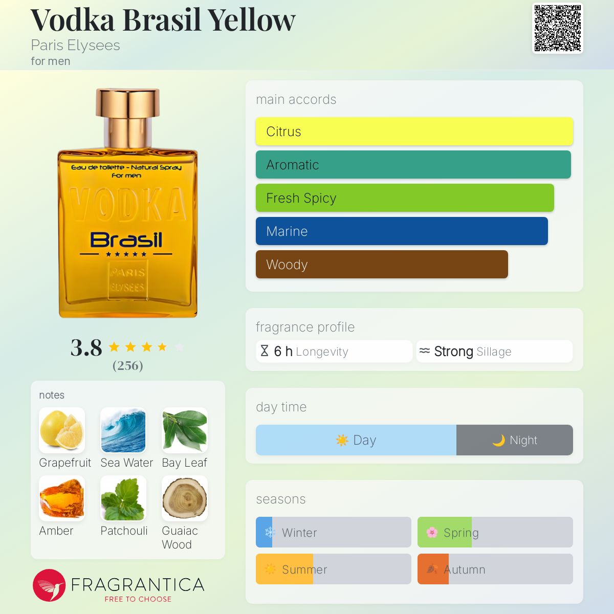 عطر ادکلن ووکا برزیل یلو پاریس الیزه - Vodka Brasil Yellow Paris Elysees - بررسی، قیمت و خرید