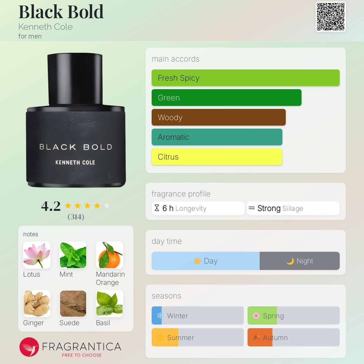 عطر ادکلن بلک بولد کنث کول - Black Bold Kenneth Cole - بررسی، قیمت و خرید