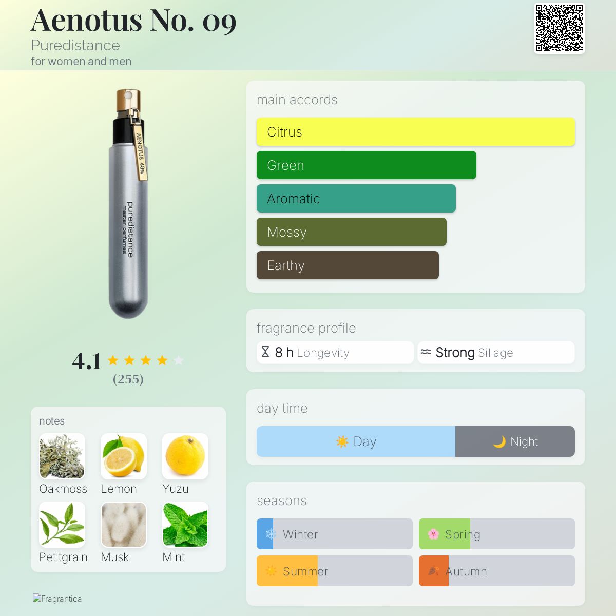 عطر ادکلن آینوتوس نامبر ناین پیوردیستنس - Aenotus No. 09 Puredistance - بررسی، قیمت و خرید