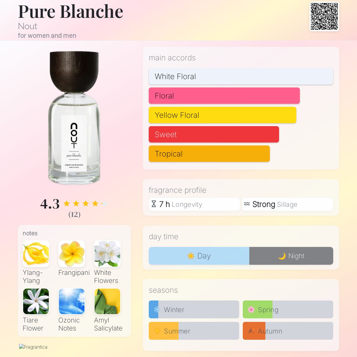 عطر ادکلن پیور بلانش نوت - Pure Blanche Nout - بررسی، قیمت و خرید