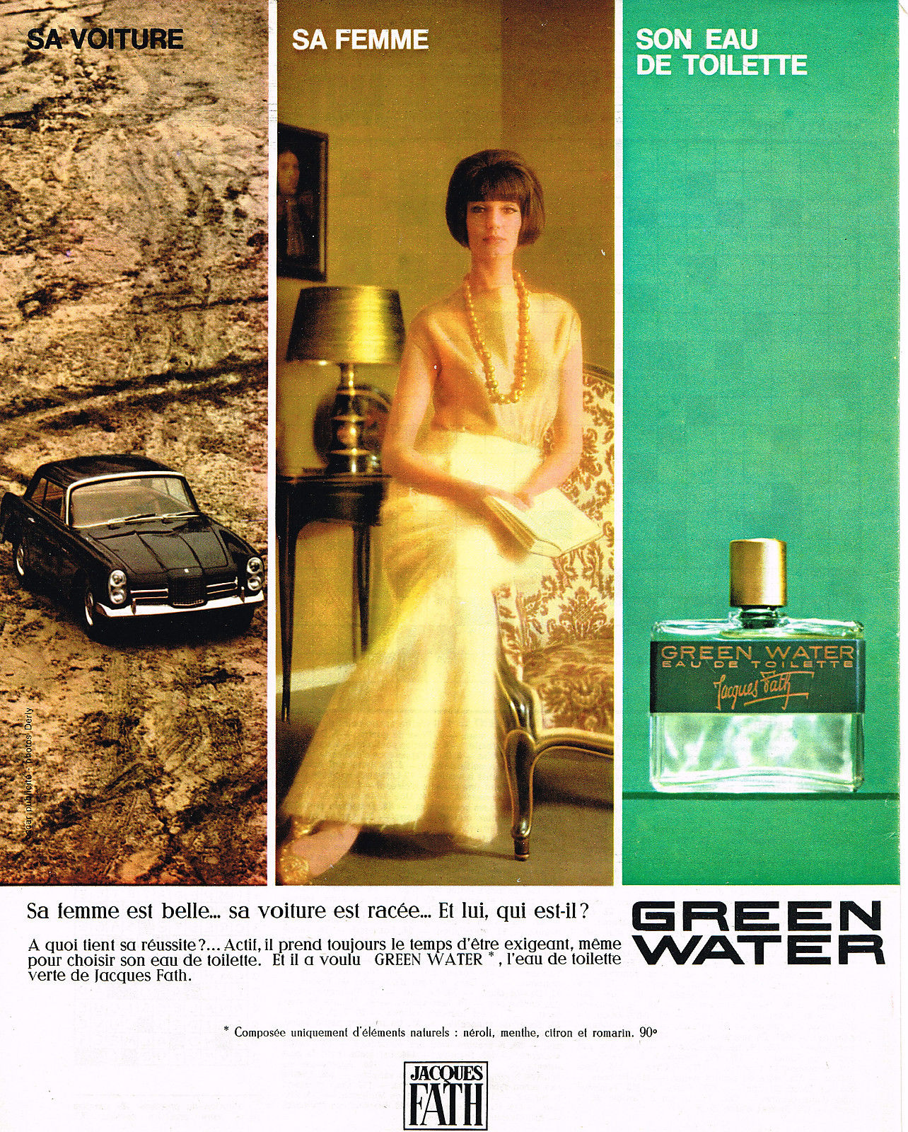 عطر ادکلن گرین واتر پور مونسieur ژاک فت - Green Water Pour Monsieur Jacques Fath - بررسی، قیمت و خرید