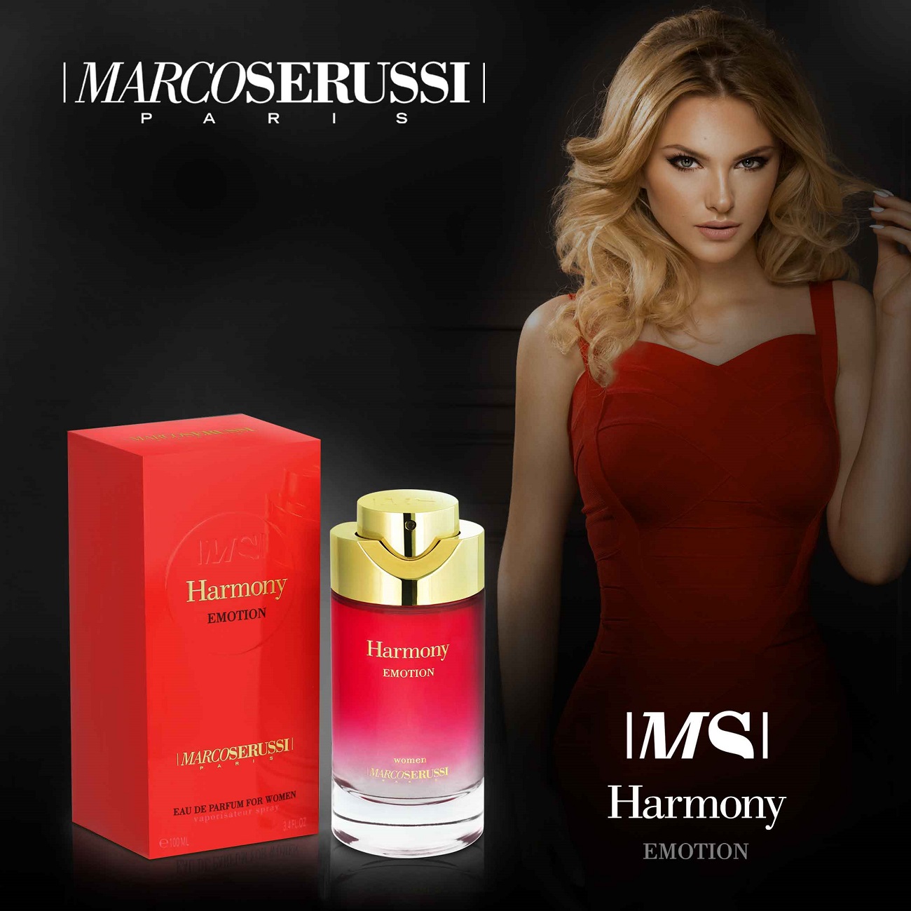 عطر ادکلن ام‌اس هارمونی ایموشن مارکو سروسی - MS Harmony Emotion Parfums Marco Serussi - بررسی، قیمت و خرید